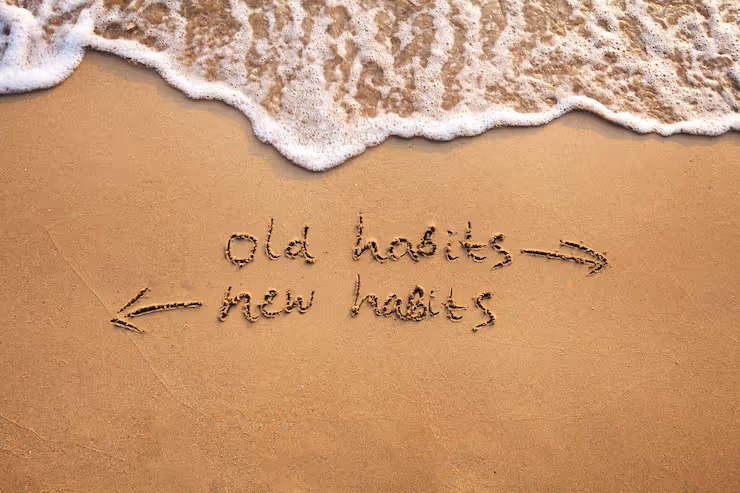 Habits written in the sand