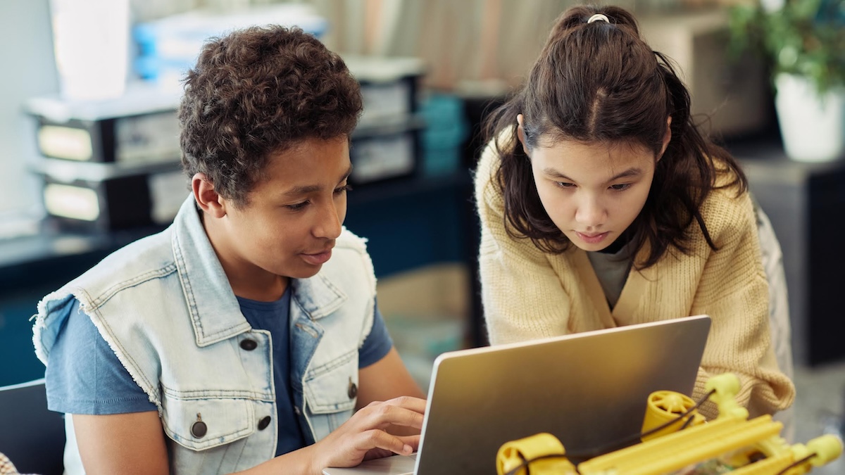 a school gathering to watch screenagers