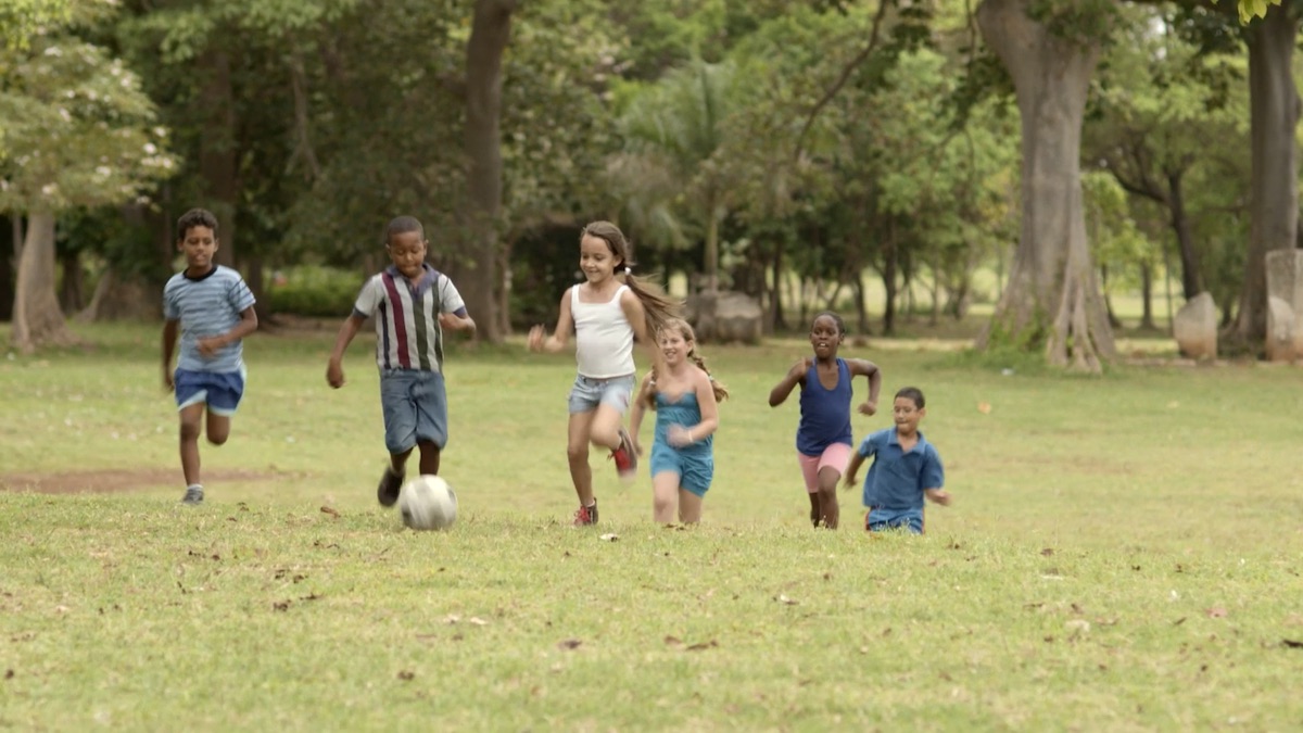 a school gathering to watch screenagers