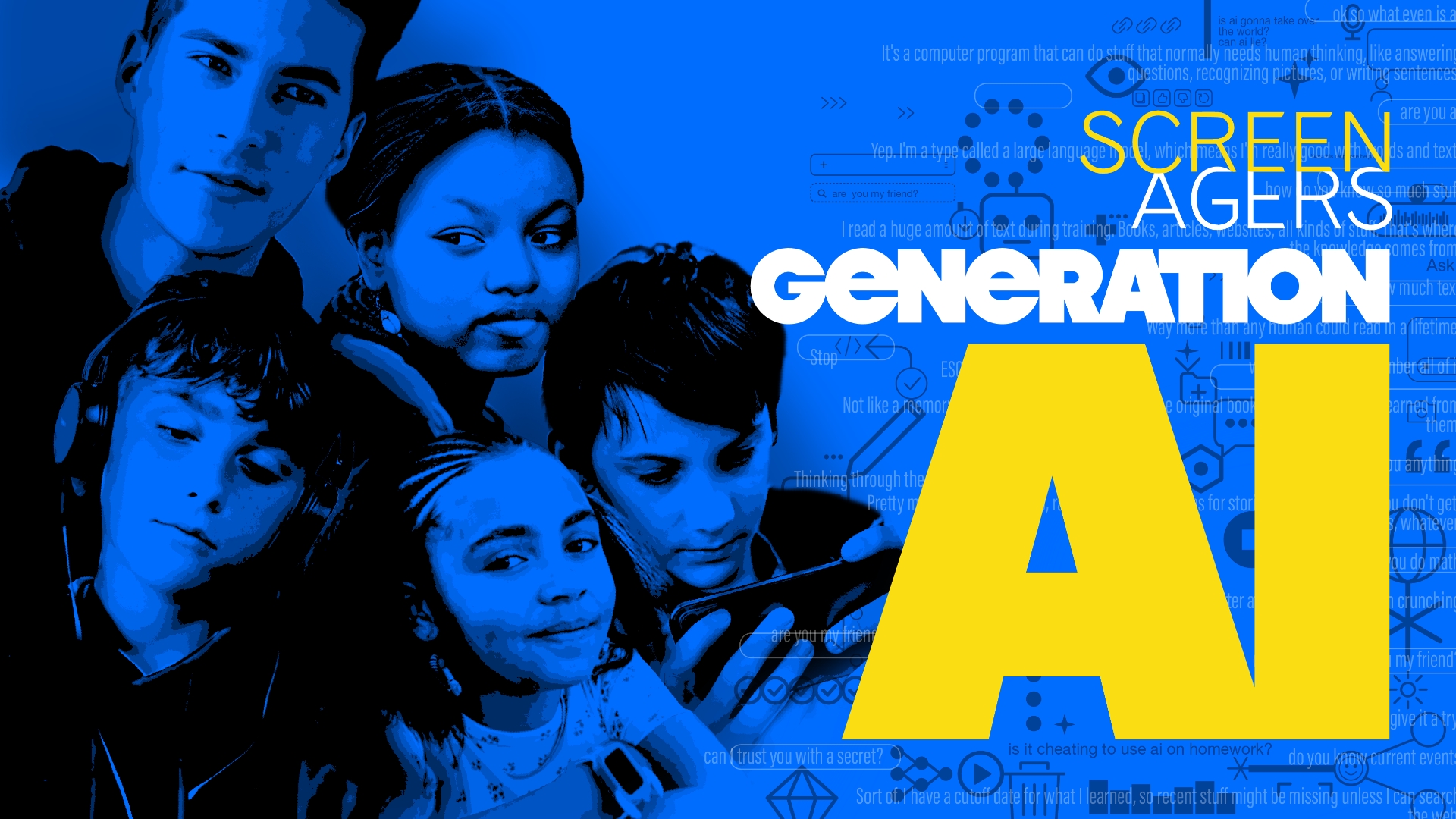a school gathering to watch screenagers