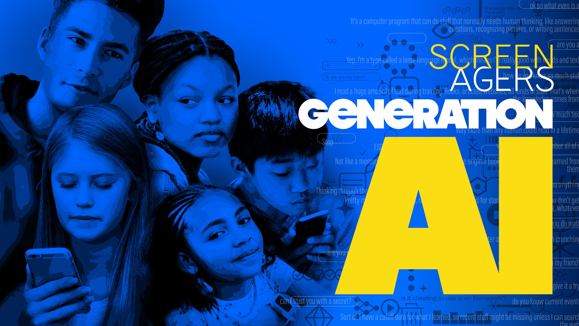 a school gathering to watch screenagers