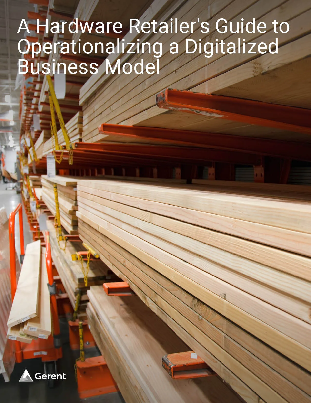hardware retailer lumber stacked on a shelf 