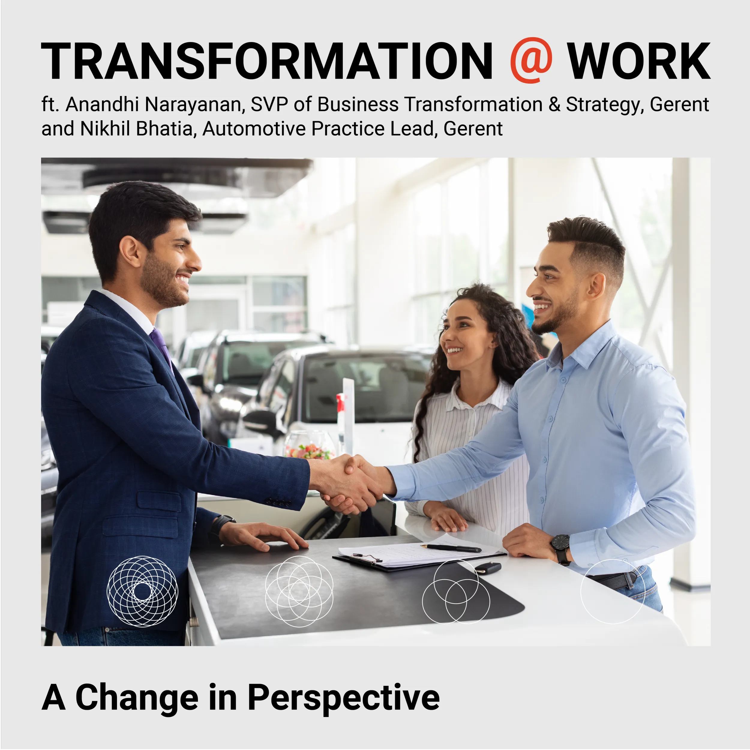 Salesperson and a client coming to an agreement and shaking hands