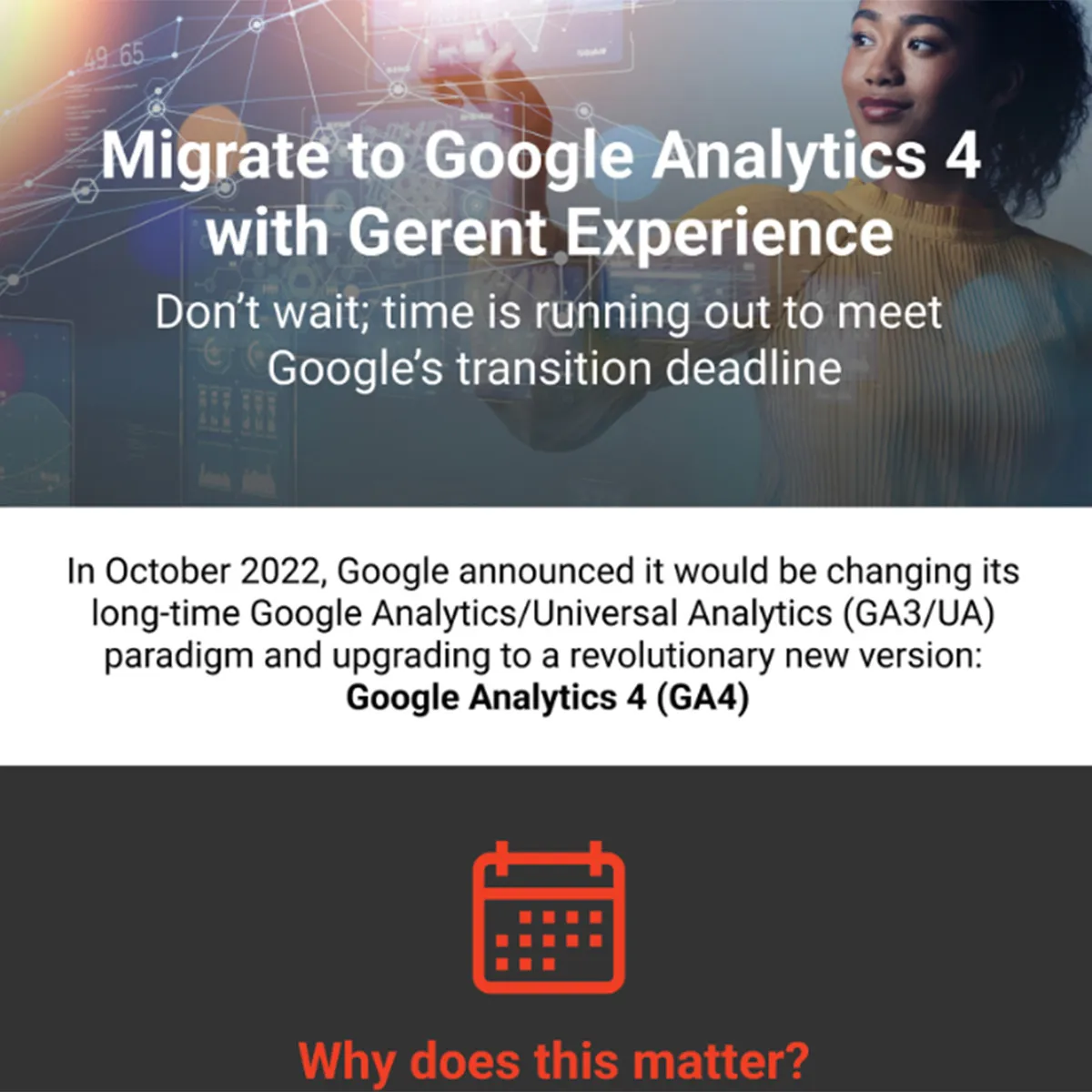 Migrate to Google Analytics 4 with Gerent Experience
