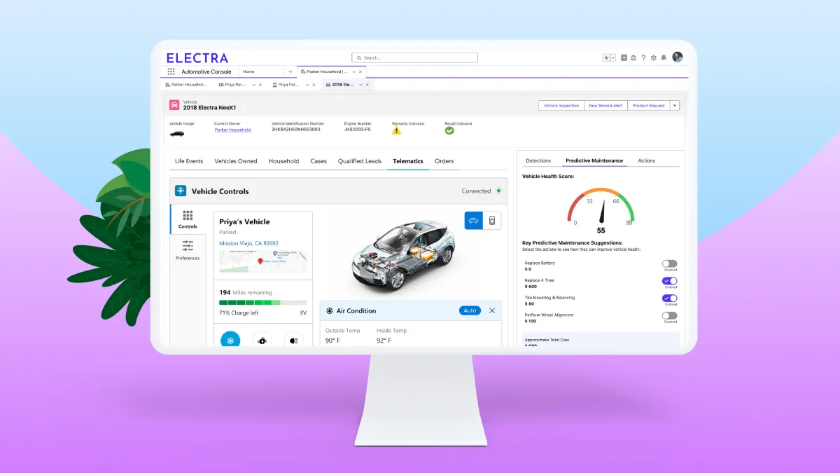 New Salesforce Connected Vehicle App Helps Automakers Quickly Build and Deliver Connected Car Features and Services