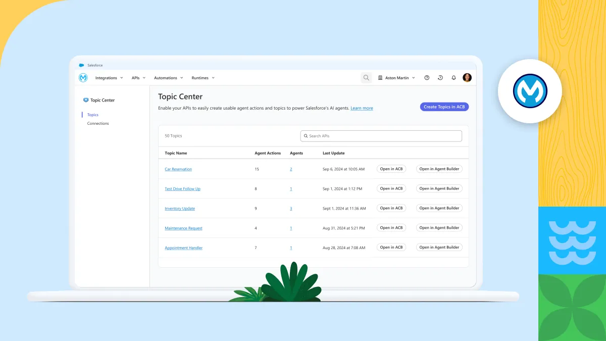 MuleSoft Announces Integration Solutions to Help AI Agents Access and Act on Data Across CRM and External Systems