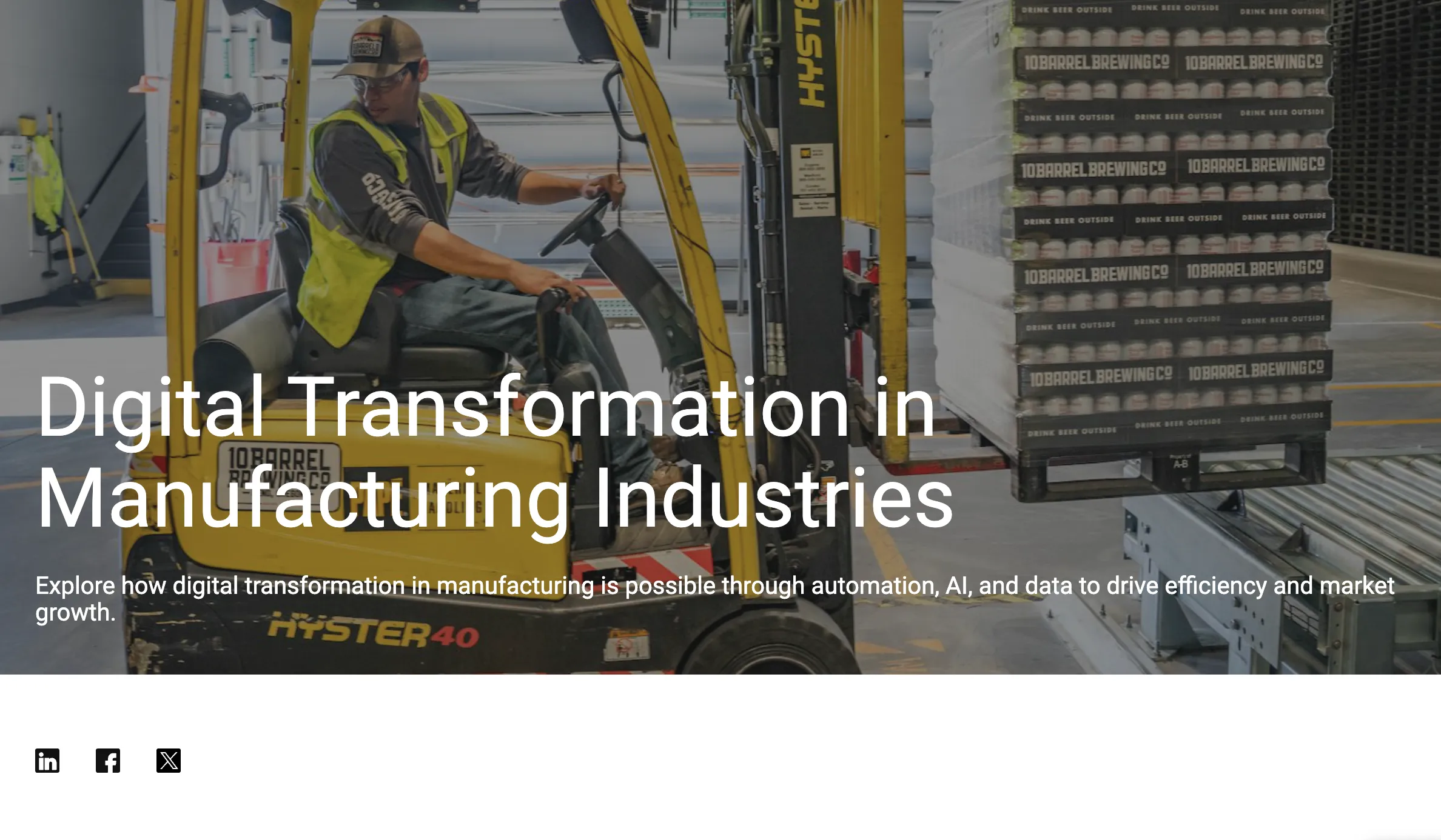 Digital Transformation in Manufacturing Industries