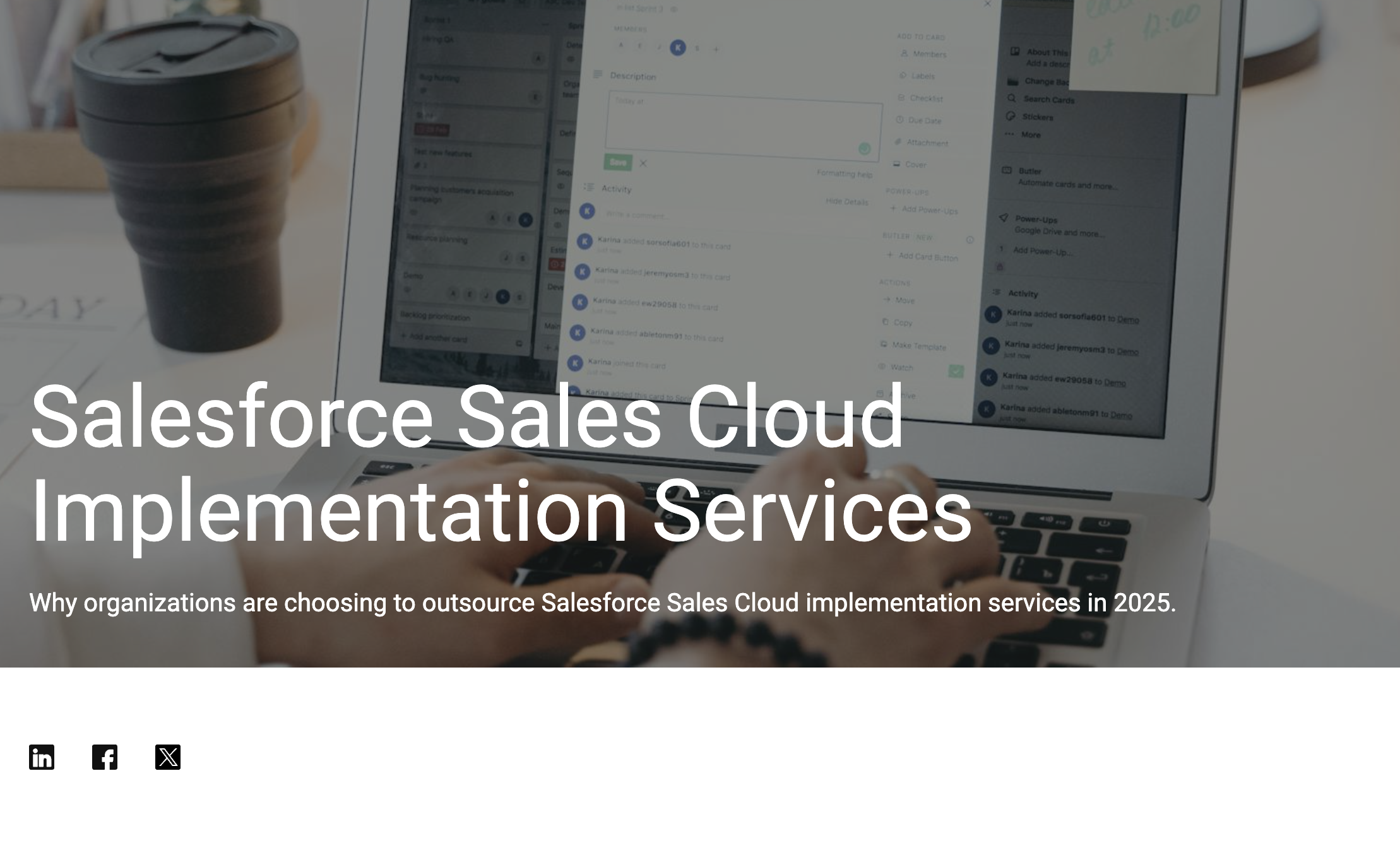 Salesforce Sales Cloud Implementation Services