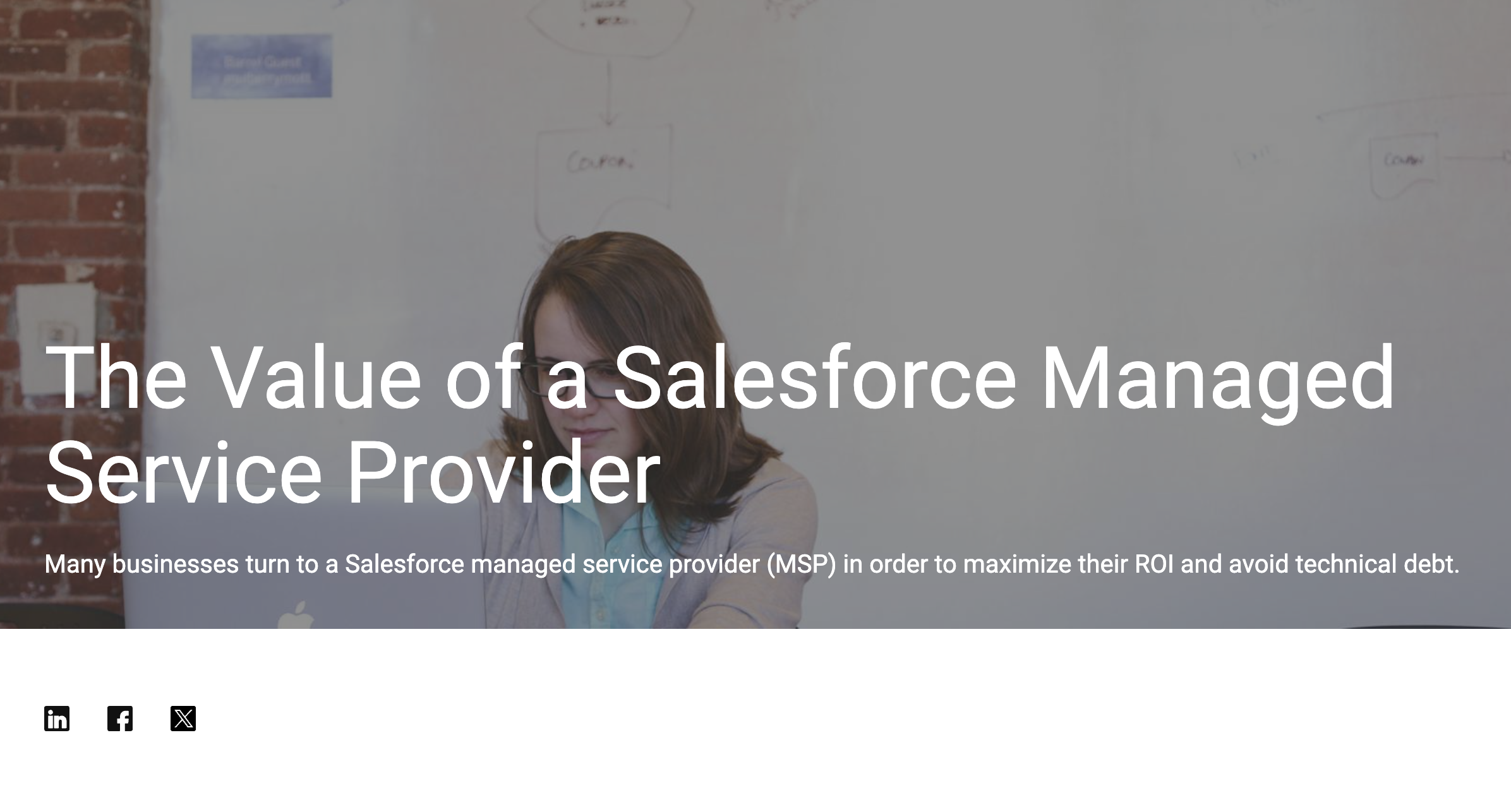 The Value of a Salesforce Managed Service Provider
