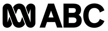 ABC network logo with a stylized black wave symbol followed by bold letters ABC.