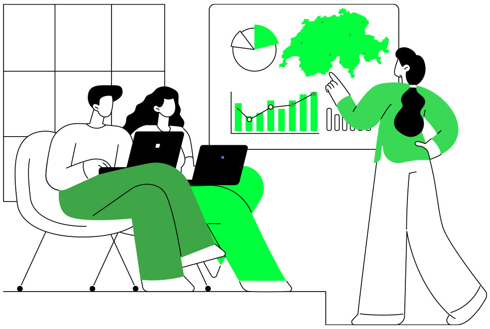 Servicios de gestión empresarial con estándares suizos.