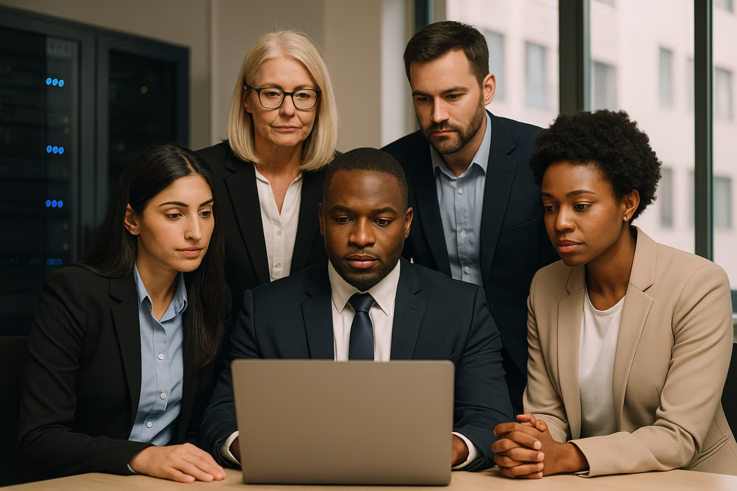 Diverse team conducting threat and vulnerability assessment