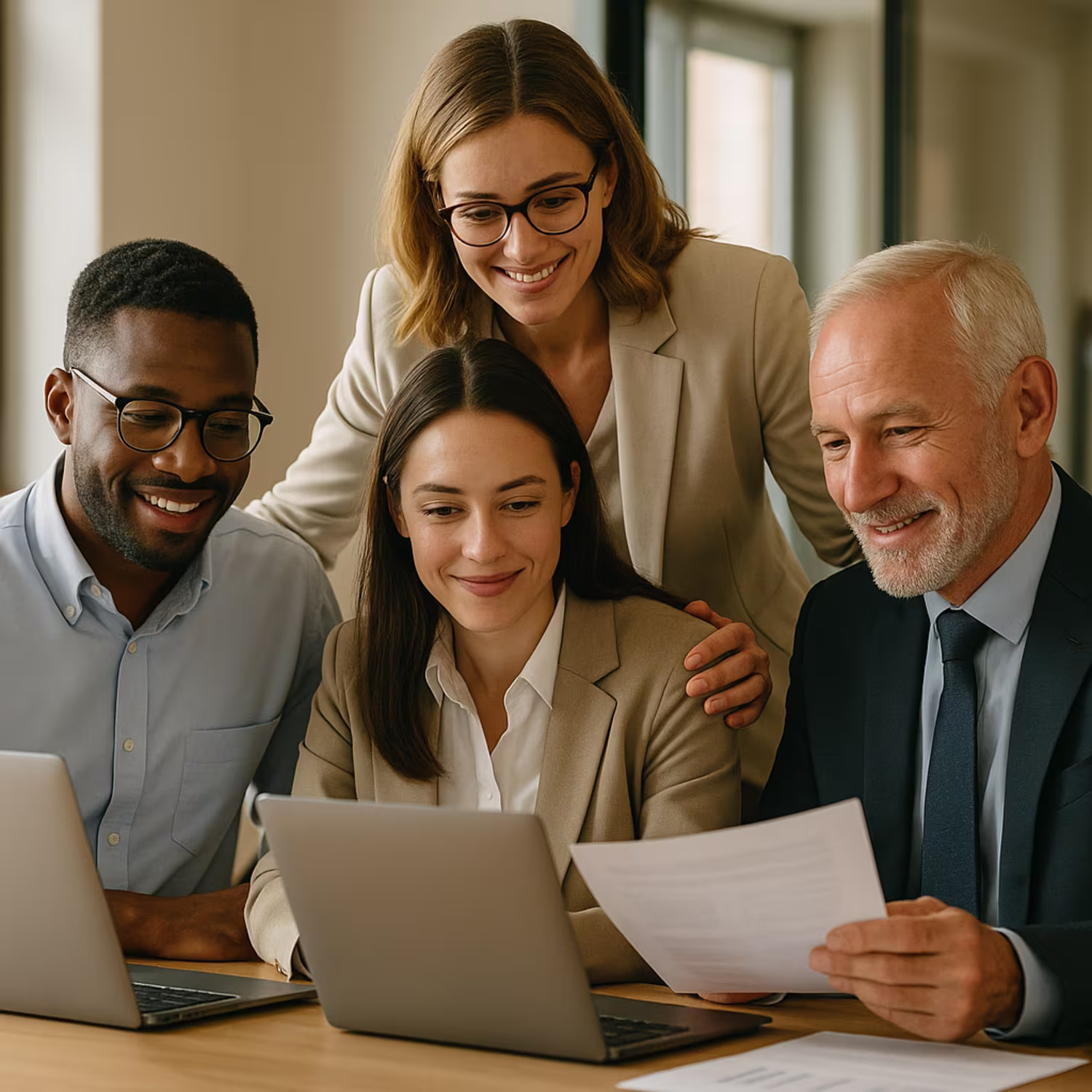 Diverse professionals collaborating in threat and vulnerability assessment