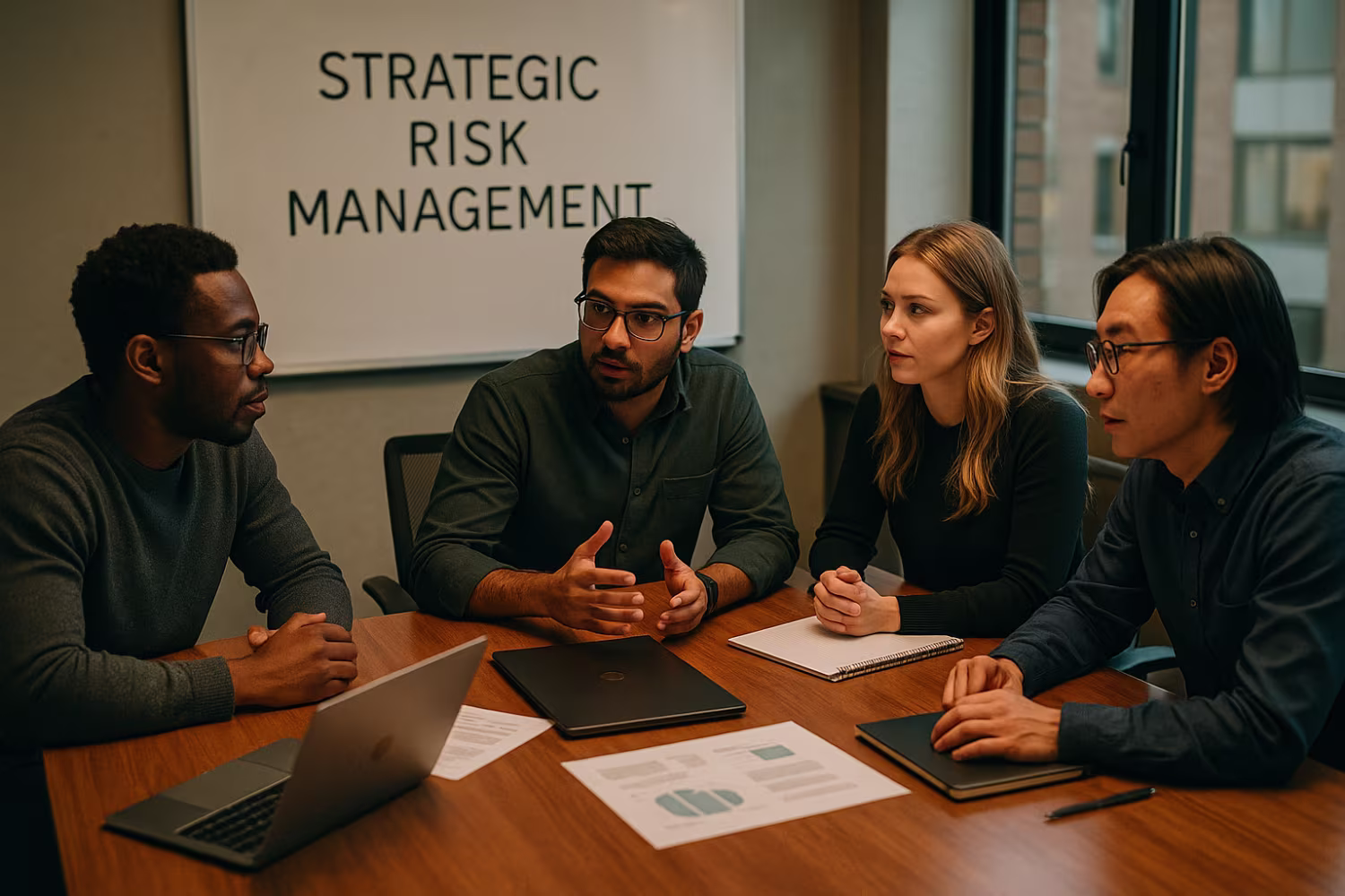 IT Professionals Discussing Risk Management