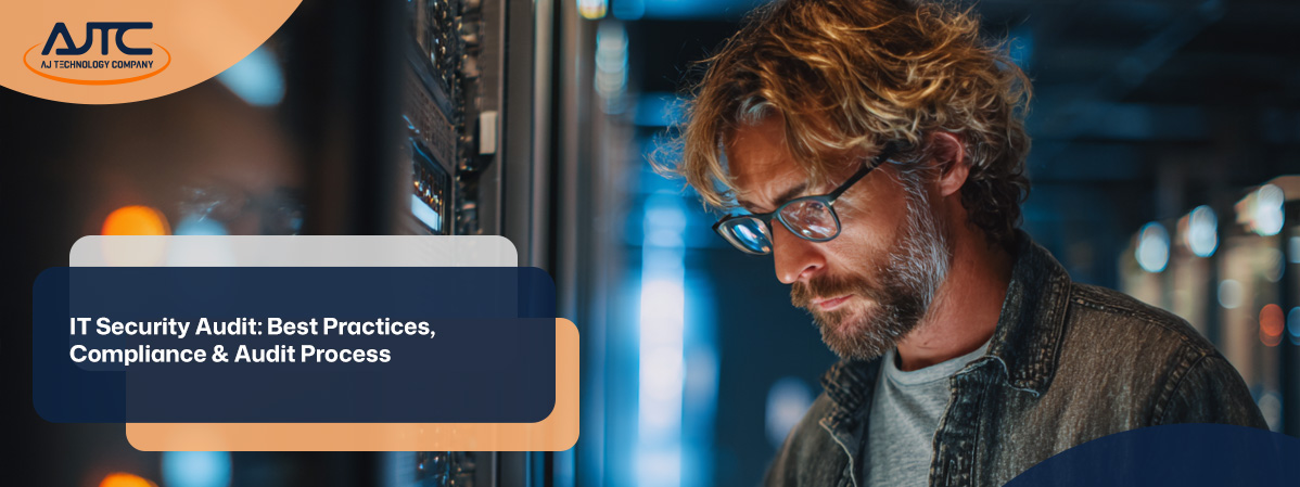 IT security agent working on his powerhouse software.