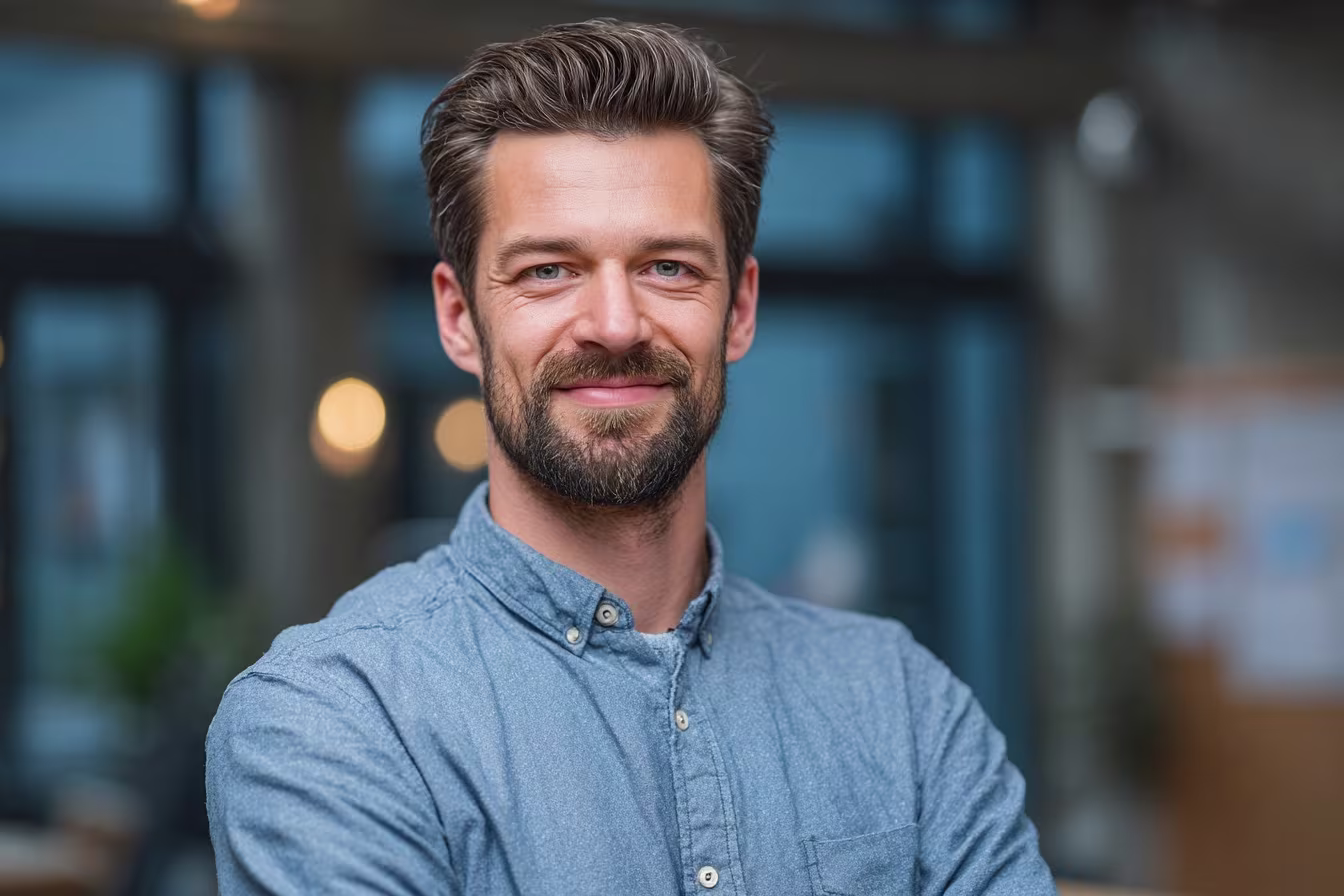 Professional IT outsourcing manager portrait