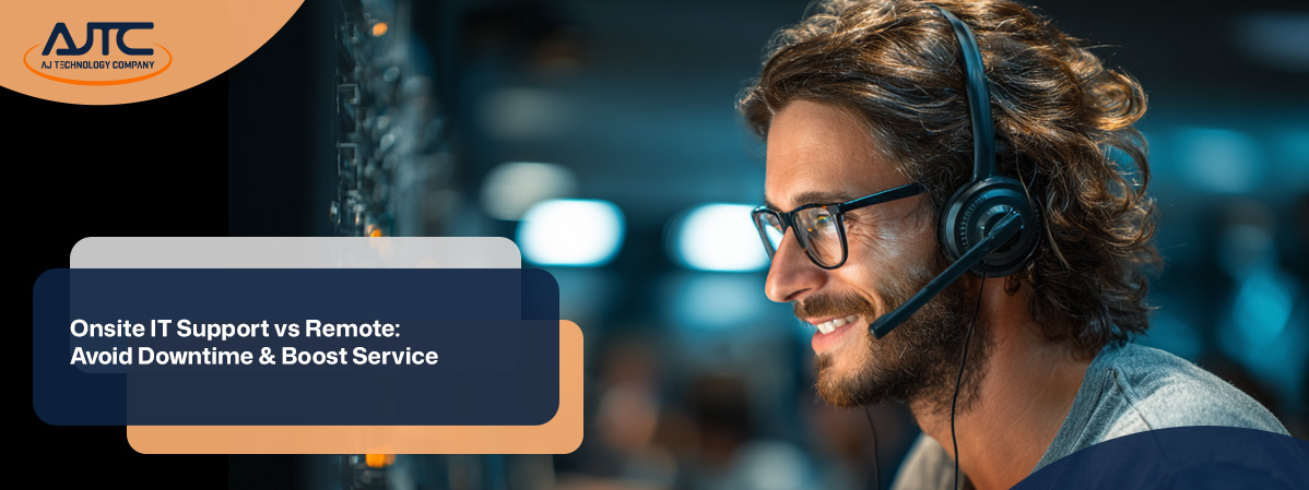 IT security agent working on his powerhouse software.