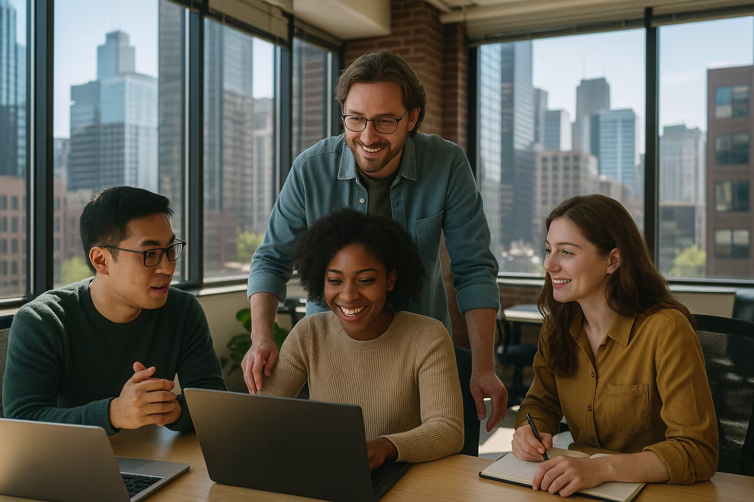 IT managed service provider assisting team