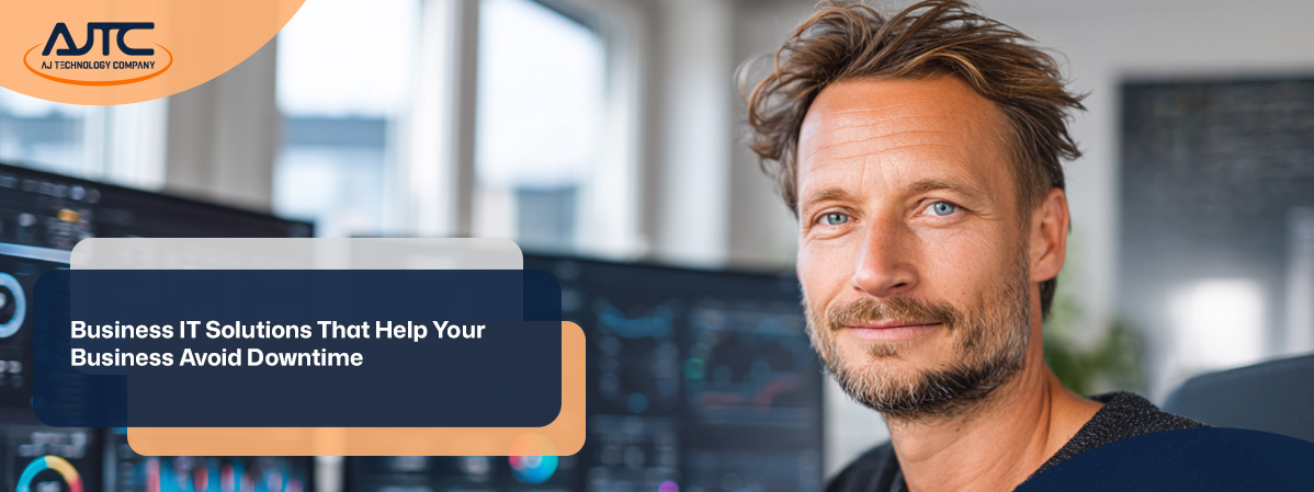 IT security agent working on his powerhouse software.