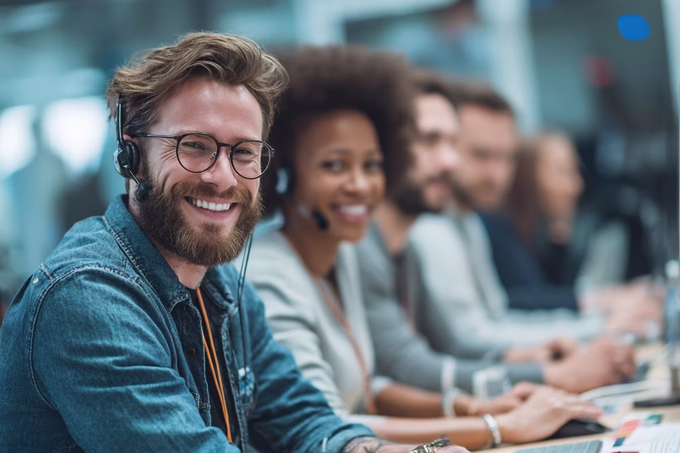 Diverse IT Support Team Collaborating