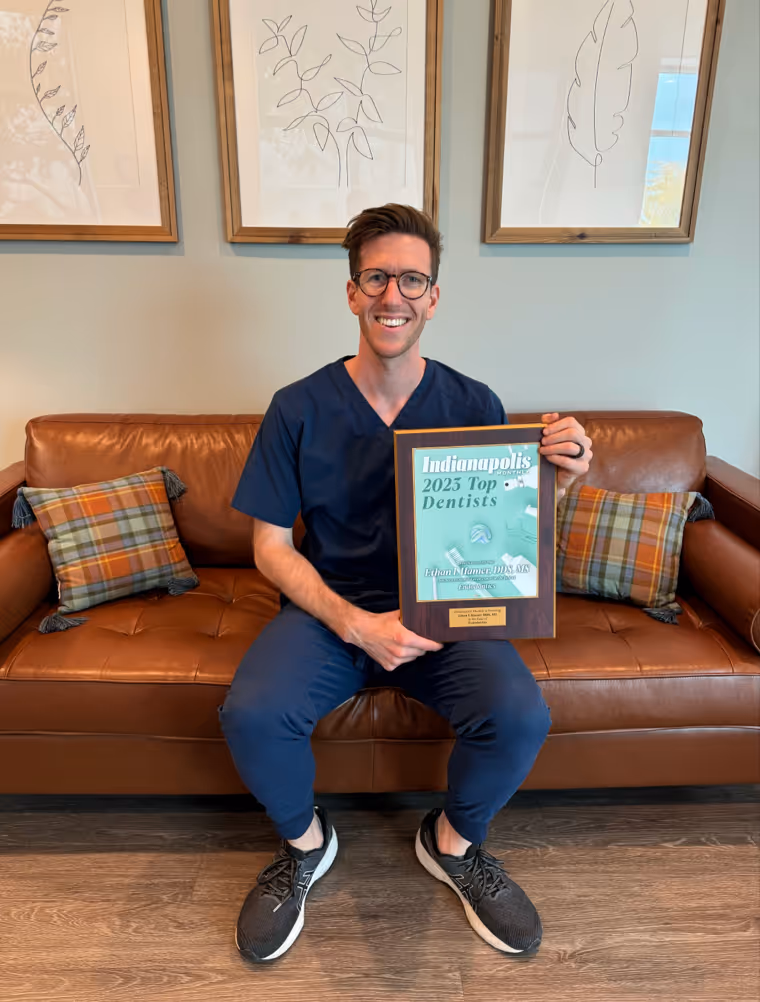 Dr. Hamer winning award for being a top dentist in the community of fishers noblesville carmel indiana