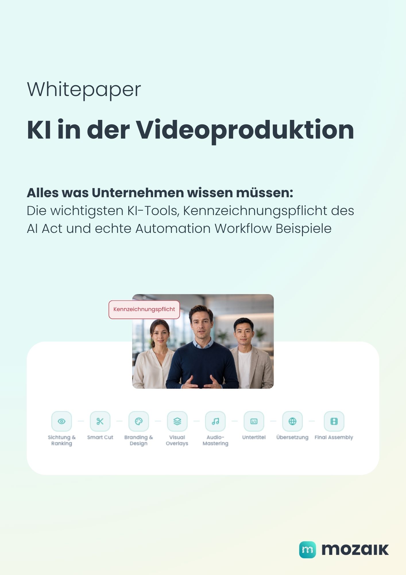 Mozaik Whitepaper: Ki in der Videoproduktion