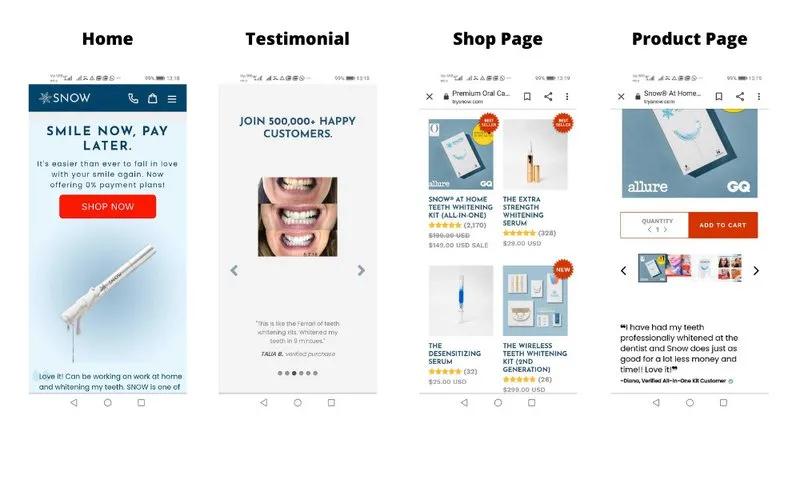 eCommerce user experience best practices - mobile-friendly ecommerce store