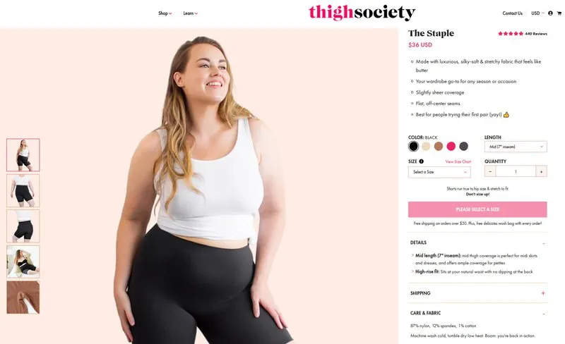 eCommerce user experience best practices - great product description