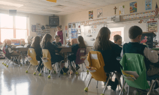 Students in a classroom