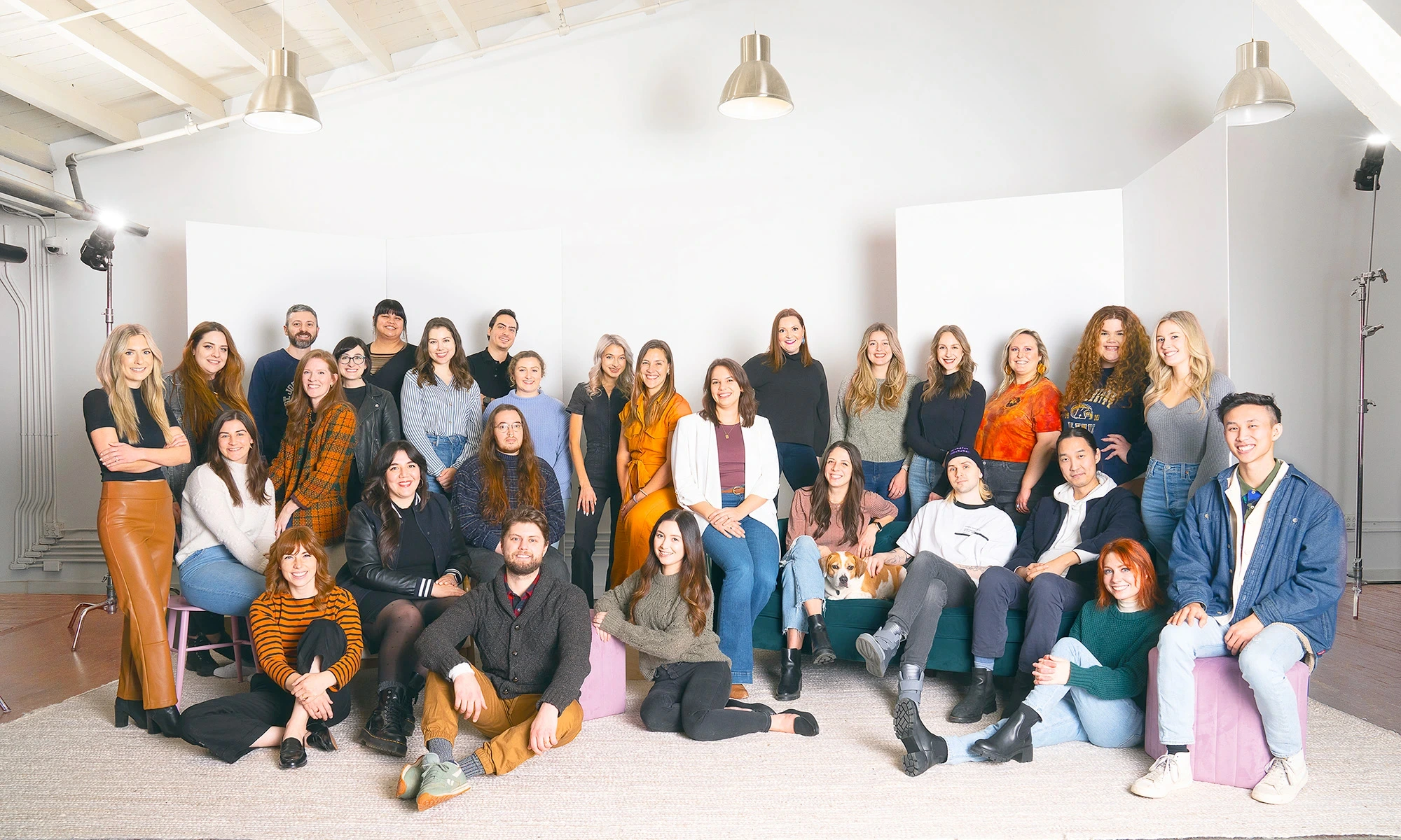 Group photo of the Helen + Gertrude Team