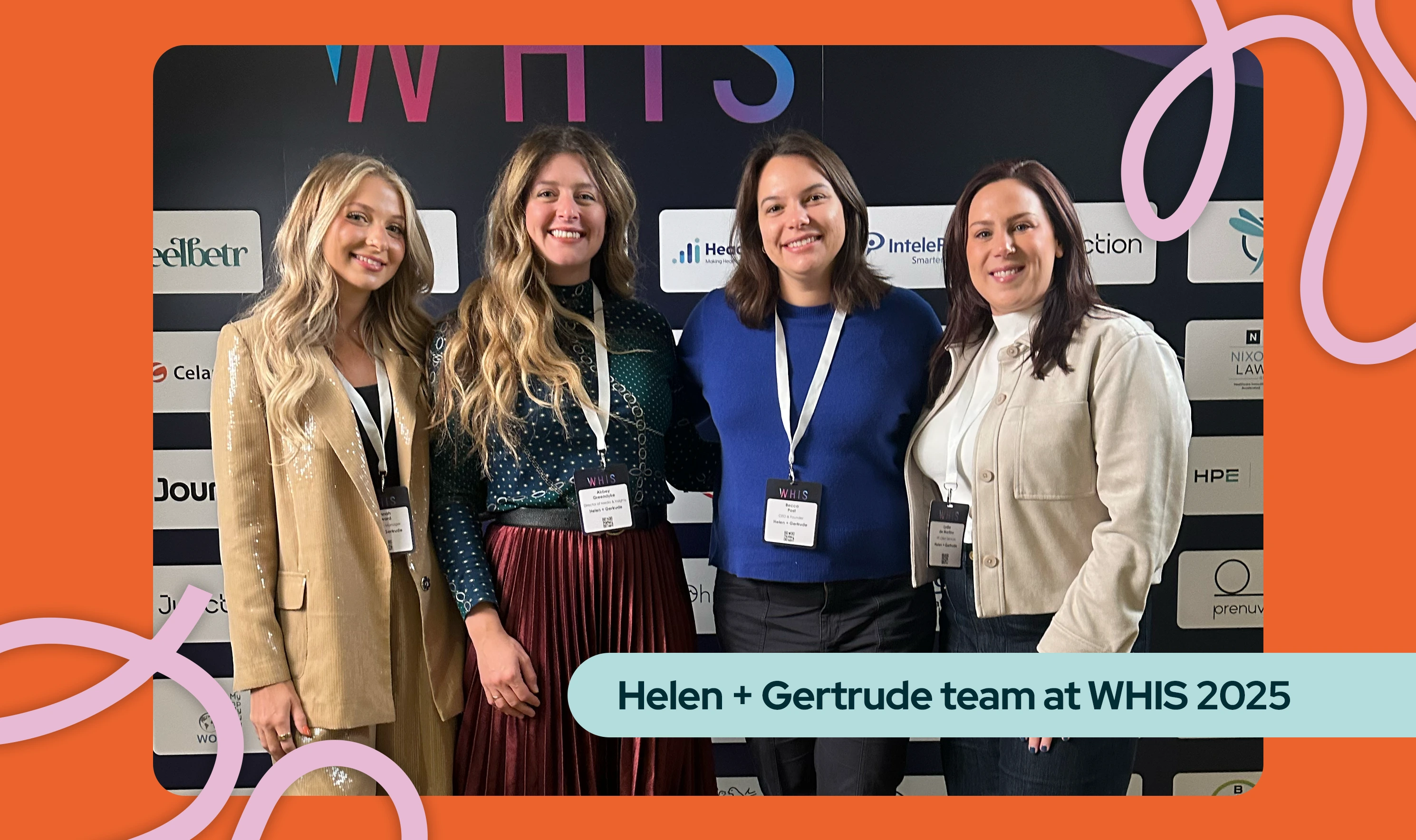 Hannah, Abbey, Becca, and Lydia at WHIS