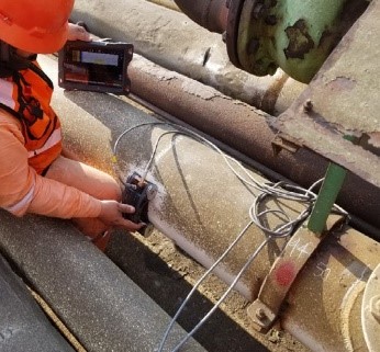 Performing inspection from side using shear horizontal waves