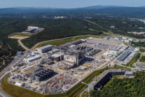 Aerial view of ITER Construction in Cadarache, France
