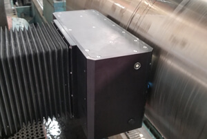 Detail of the Rollmate G3 system for roll in-line inspection