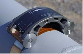 MRUT MS Scanner placed on a pipe