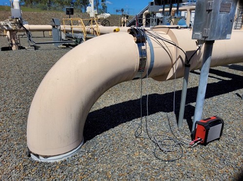 BURIED GAS RISER PIPE INSPECTION USING MEDIUM AND LONG-RANGE GUIDED WAVES