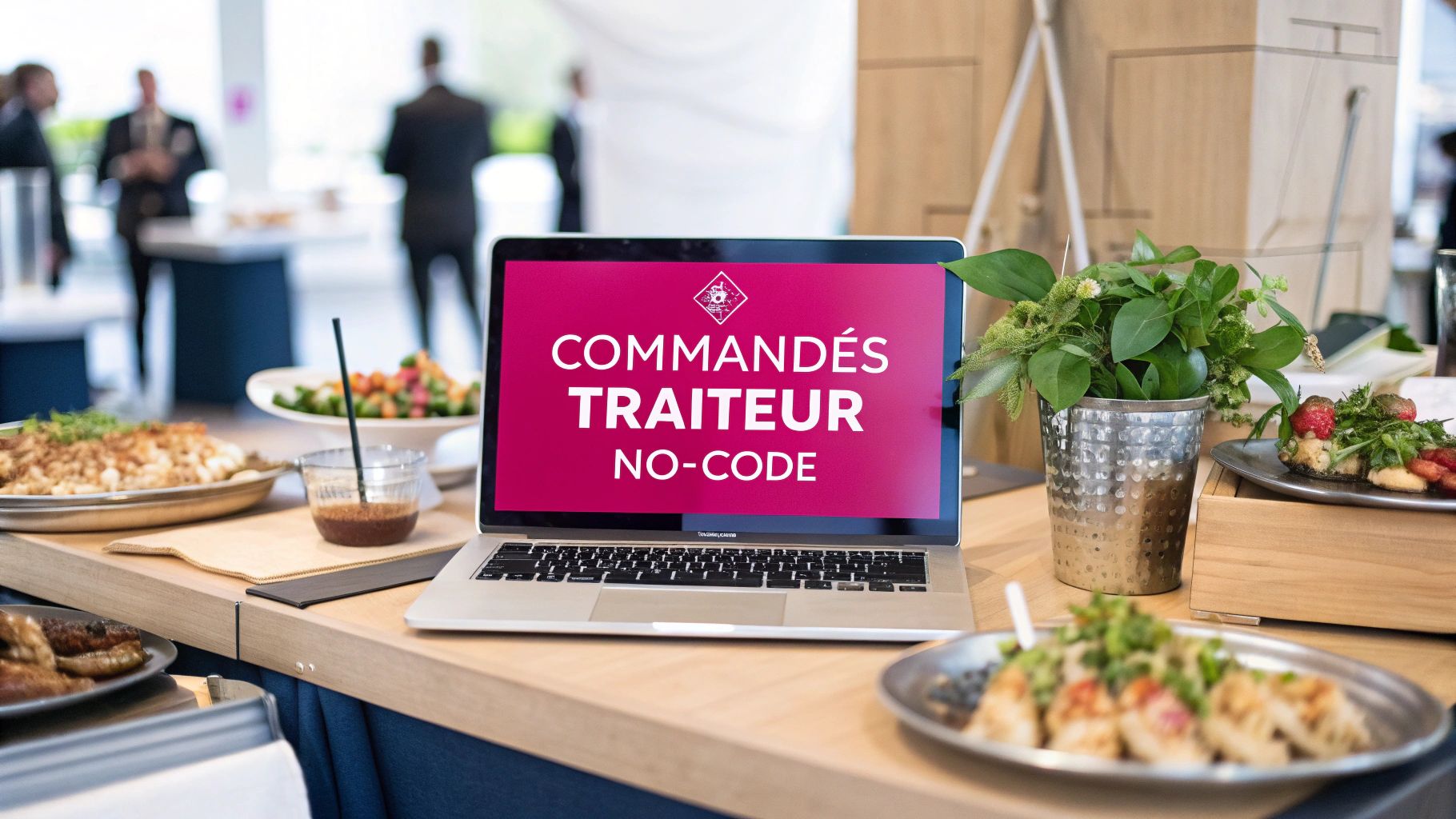 Gérez les commandes traiteur événementiel grâce au no-code