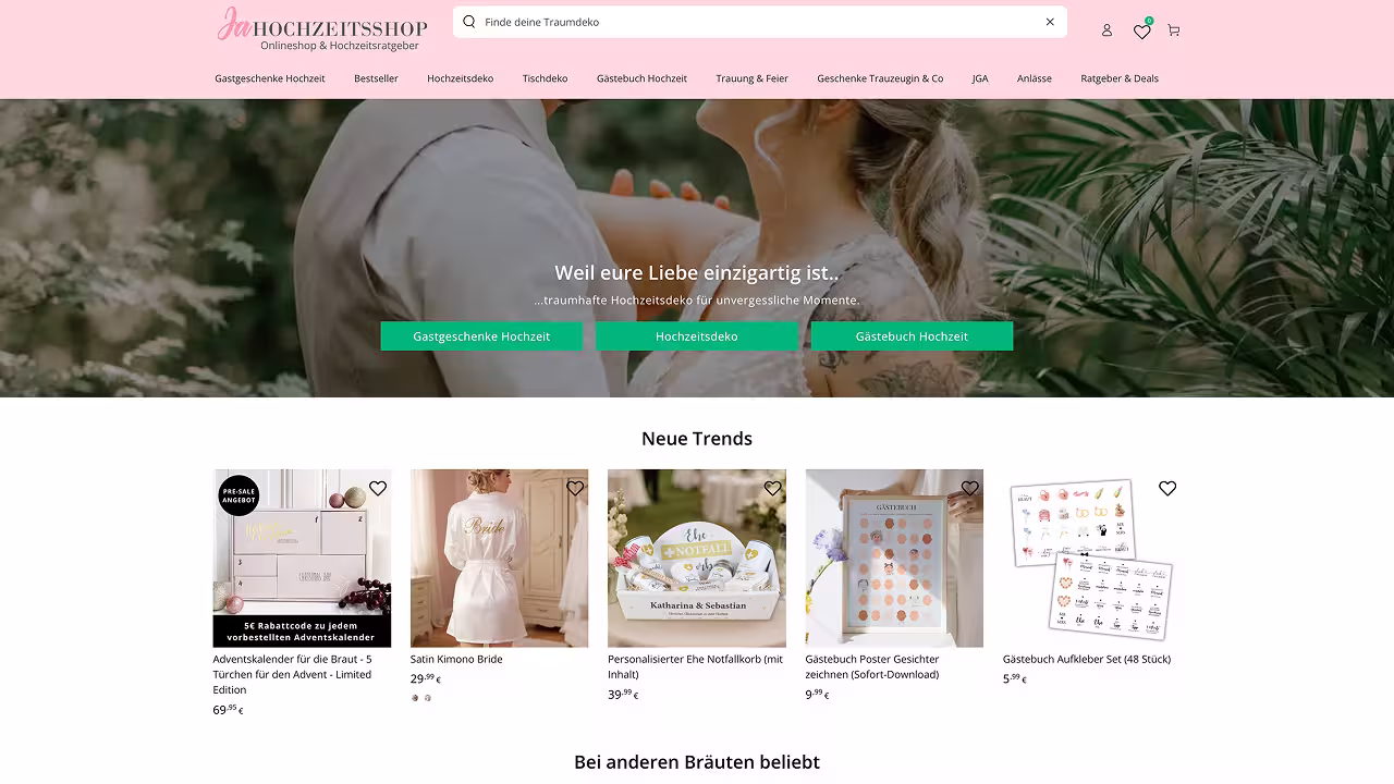 Greenblut fallstudien Ja Hochzeitsshop