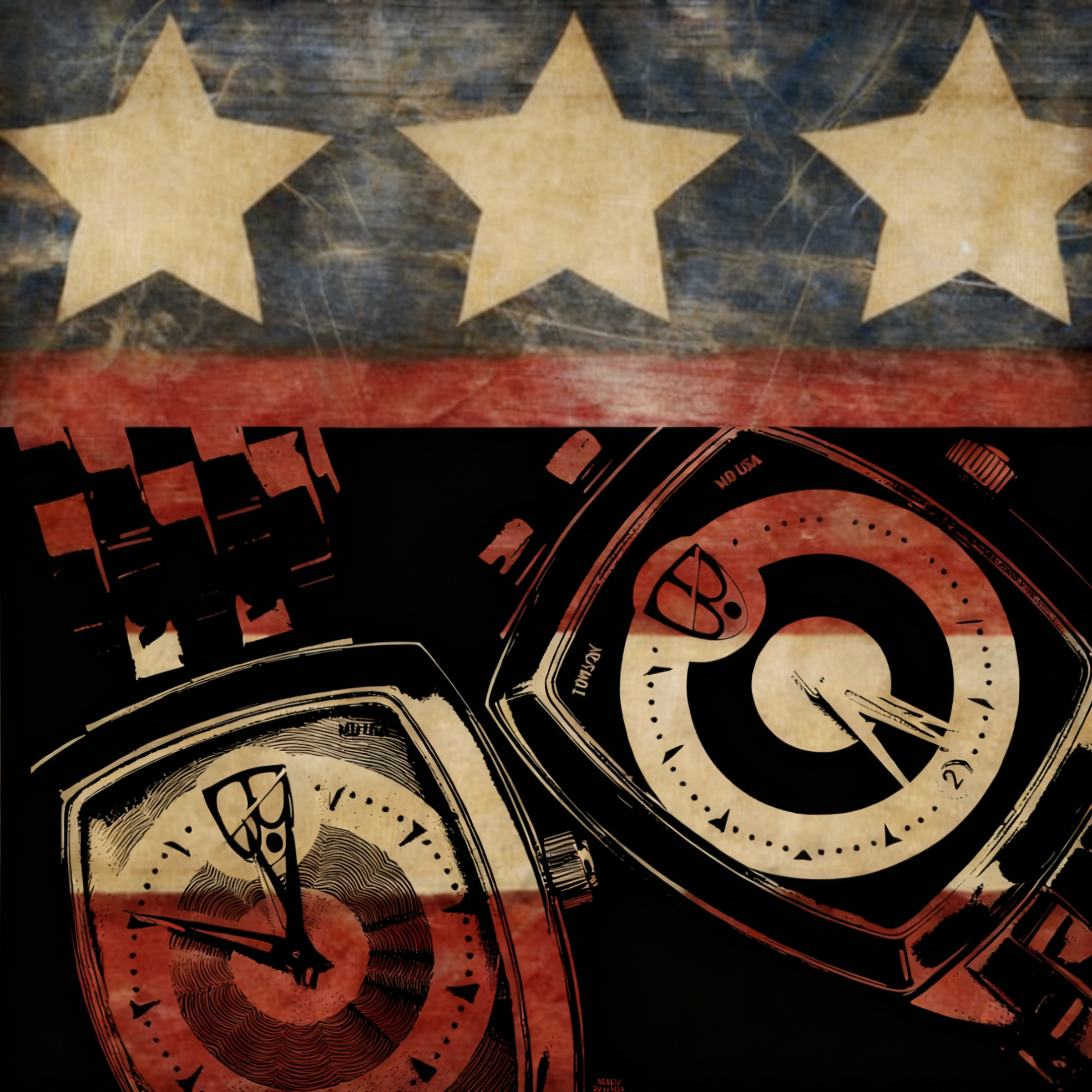 Master watchmaker George Thomas of Towson Watch Company inspecting his work.