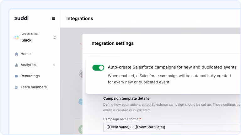 Salesforce Campaigns Created With Every Event