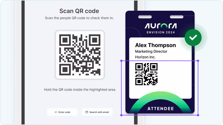 Third-Party Badge Scanning via OCR