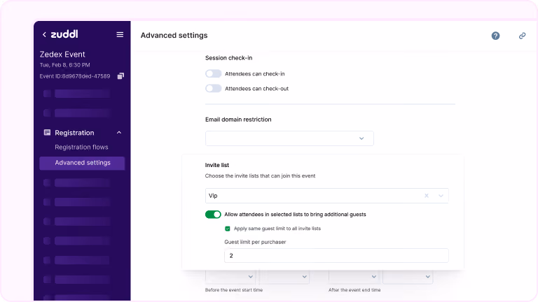 Plus-One Rules Configurable Per Invite List