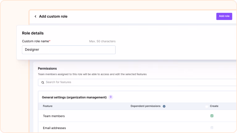Custom Org Roles With Feature-Level Permissions