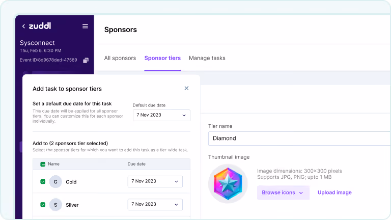 Sponsor Tasks Auto-Assigned by Tier