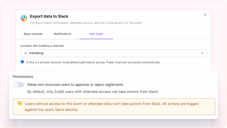 Zuddl Agents for Slack and Microsoft Teams