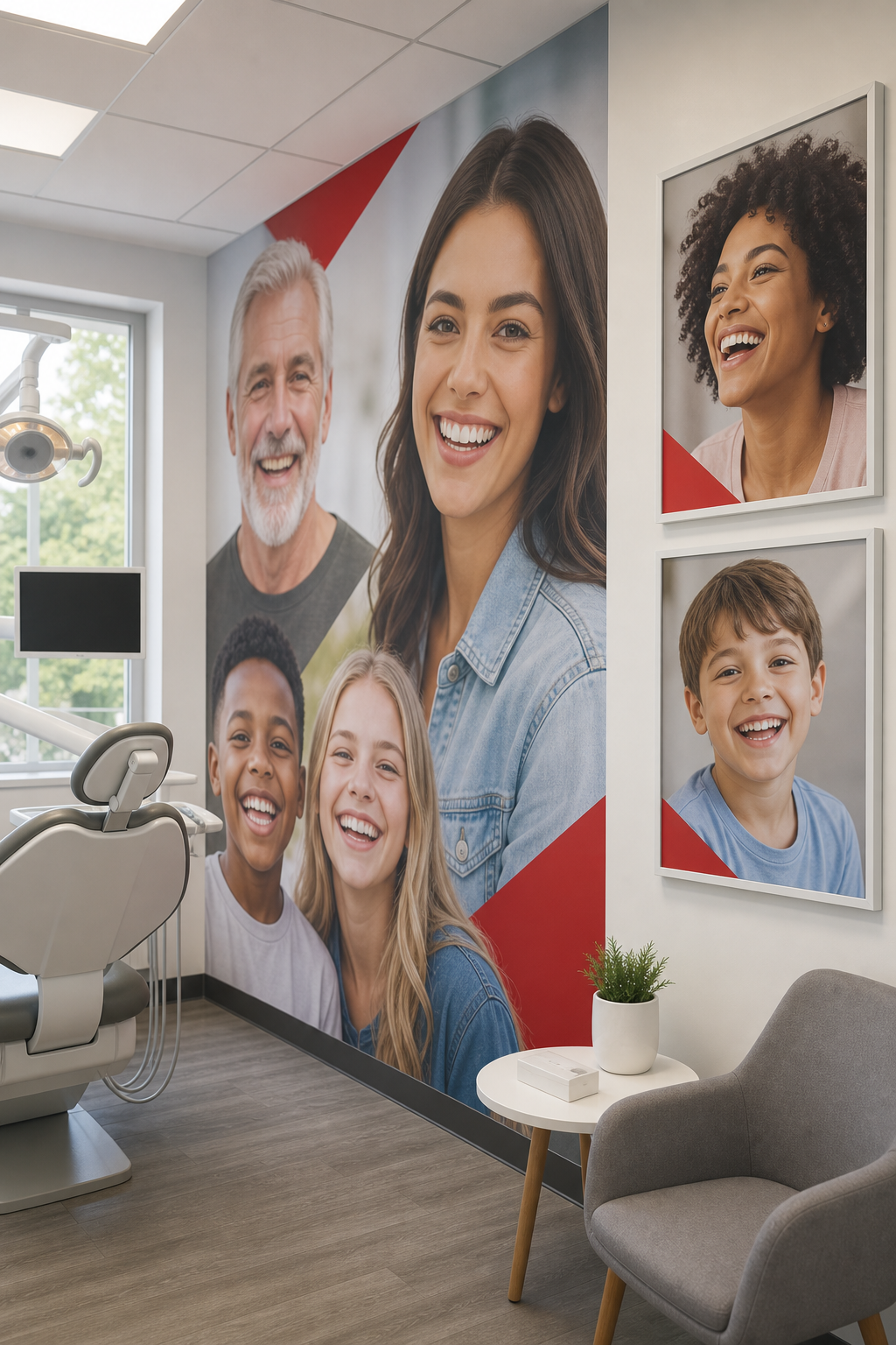 visual‑focused dental branding materials