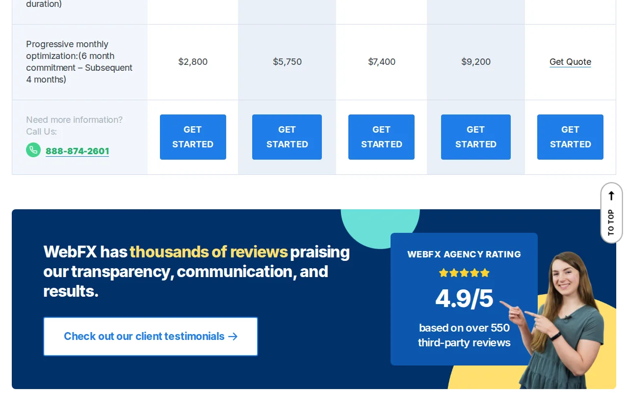 WebFX: visual reference for 3. WebFX — Best Monthly SEO Subscription for Mid-Size Businesses