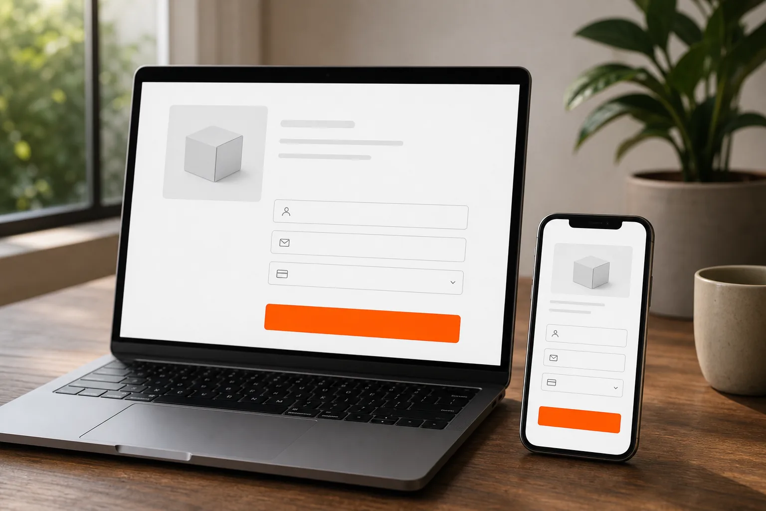 Optimized checkout design example