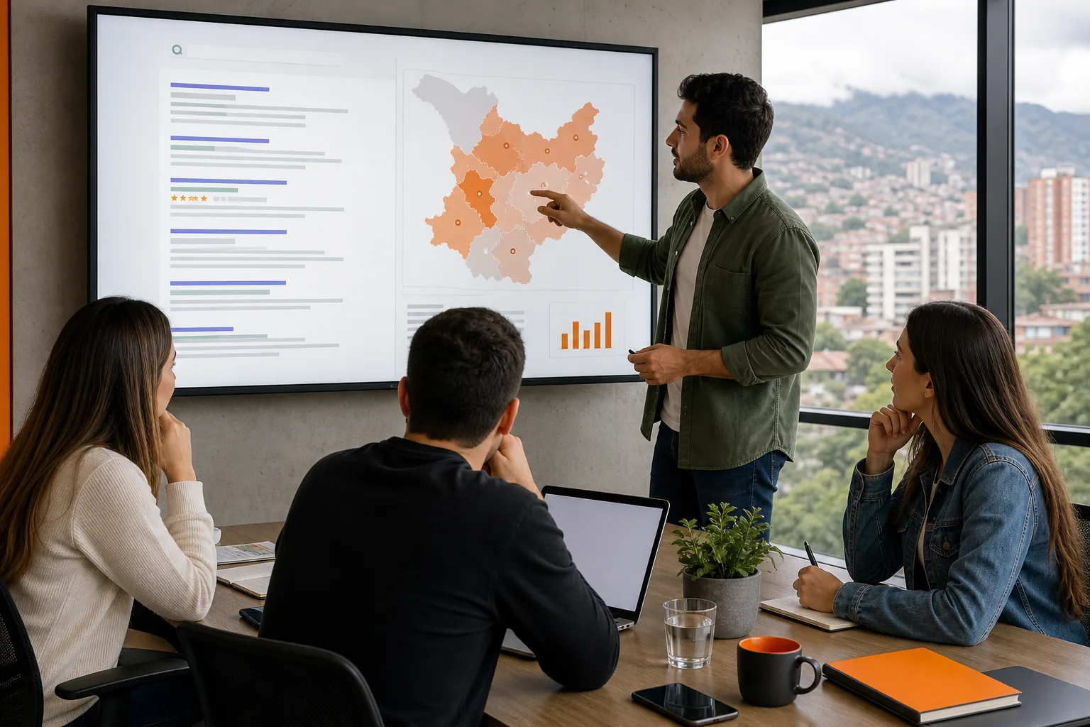 Competitor and local SEO research for a Colombian business.