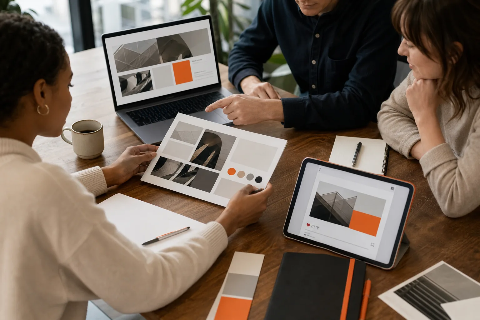 Brand style guide used to keep digital and print assets consistent.